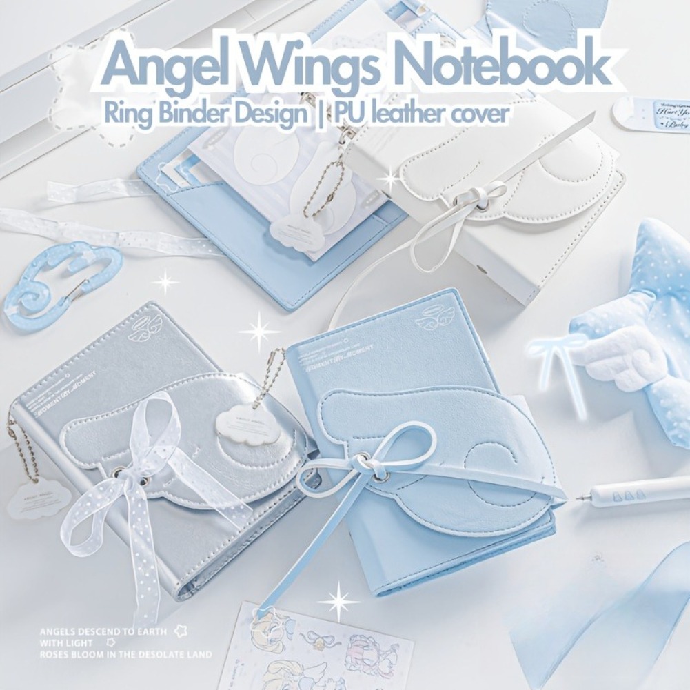Kawaii Angel Wings Notebook A7 - огляд і ціна Leather Work Diary